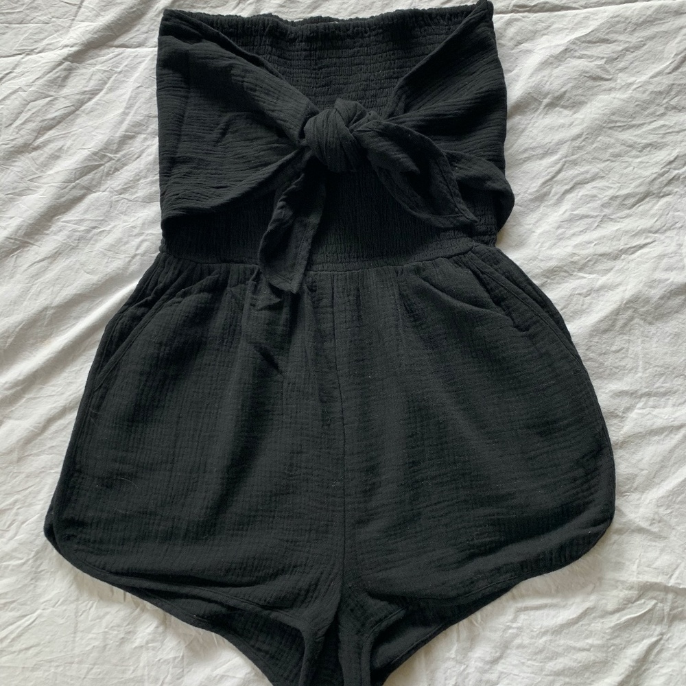 Mahina Smock Strapless Romper
